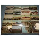 (20) Antique RAILROAD RELATED Postcards