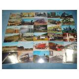 (30) Vintage RAILROAD Postcards