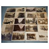 (20) Antique Interesting RPPC Postcards