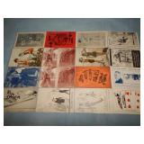 (16) c. 1920's Antique ARCADE Postcards