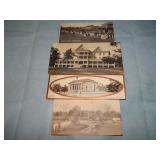 (4) Antique Odd Shaped Postcards