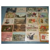 (20) Various Antique Postcards