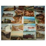 (20) Antique RAILROAD RELATED Postcards