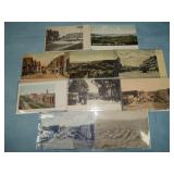(10) Antique STREET VIEW Postcards