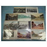 (11) Antique STREET VIEW Postcards