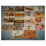 (18) Antique & RARE ADVERTISING Postcards