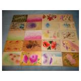 (20) Antique EMBOSSED Postcards