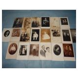 (20) Antique PEOPLE RPPC Postcards