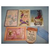 (5) Antique Novelty Postcards
