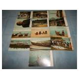 (13) c. 1906 NORTHWESTERN INDIAN Postcards