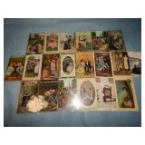 (20) Antique ROMANCE Postcards