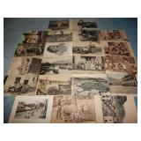 (21) Antique RAILROAD Postcards