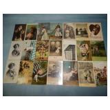 (20) Antique PHOTO STYLE Postcards