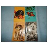 (4) Squeaking Novelty Postcards