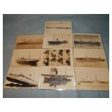 (10) Antique SHIP RPPC