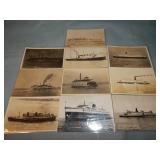 (10) Antique SHIP RPPC