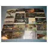 (20) Antique SHIP Postcards