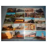 (20) Vintage LOCOMOTIVE RR Postcards