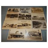 (11) Vintage OLD HIGHWAY STOPS RPPC