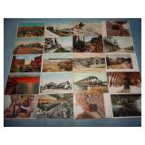 (20) Antique RAILROAD Postcards