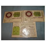 (3) Antique MONTE CARLO GAMBLING Postcards