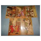 5 French Monk Harry Elliott Barre Dayez Postcards