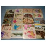 (20) Antique Postcards