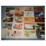 (20) Antique Postcards