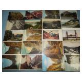 (20) Antique RAILROAD RELATED Postcards