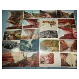 (20) Antique RAILROAD RELATED Postcards