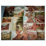(20) Antique RAILROAD RELATED Postcards