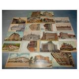 (21) Antique HOTEL Postcards