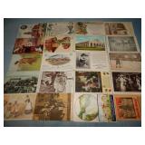 (20) Antique ADVERTISING Postcards