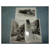 (3) Antique COLORADO RAILROAD TRAIN Photo Postcard