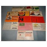 (12) Antique INKBLOTTER Advertisements