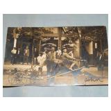 Antique ROCKWOOD, TENN. Cow Cart & Fish RPPC