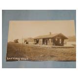 c.1910 NEW LIBERTY IA DEPOT RPPC Postcard