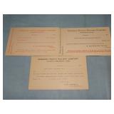 (3) EARLY CANADA PACIFIC RAIL TREASURER Postcards