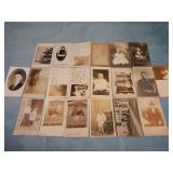 (20) Antique PEOPLE RPPC Postcards