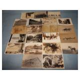 (21) Antique INTERESTING RPPC Postcards