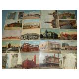 (20) Antique RAILROAD DEPOT Postcards