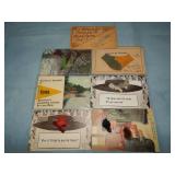 (7) Novelty Postcards w/ Feathers, Fur or Felt