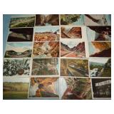 (20) Antique RAILROAD RELATED Postcards