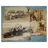 (3) c. 1990 EXAGGERATION RPPC Postcards