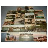 (21) Antique SCENIC Postcards