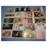 (20) Antique Postcards