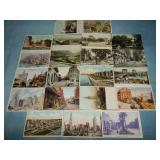 (21) Antique STREET VIEW ETC. Postcards