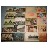 (20) Variety of Antique Postcards