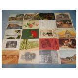 (20) Antique ADVERTISING Postcards