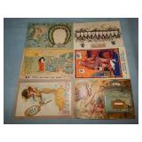 (6) INTERACTIVE Novelty Postcards